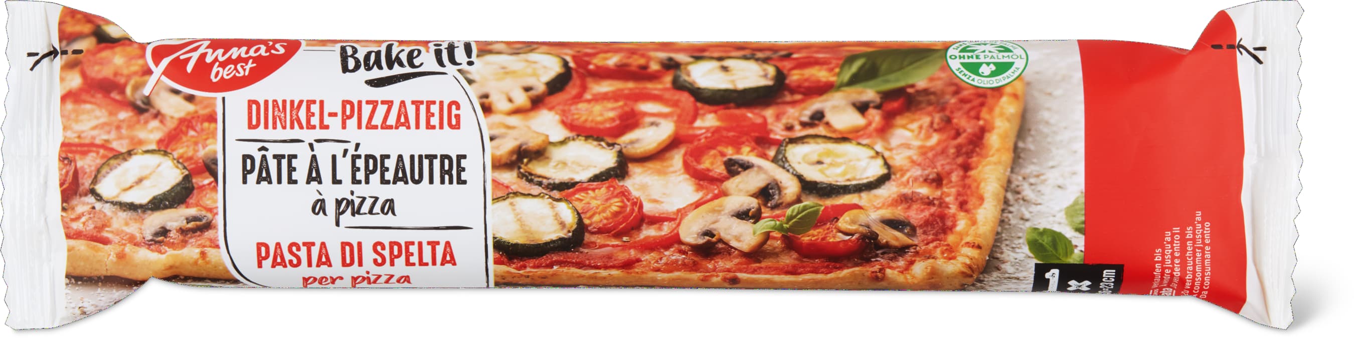 Anna's Best Pasta di spelta per pizza già spianata, rettangolare 400g